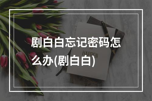 剧白白忘记密码怎么办(剧白白)