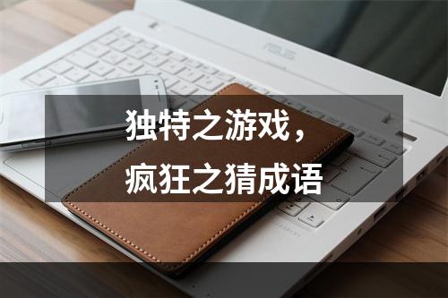 独特之游戏，疯狂之猜成语