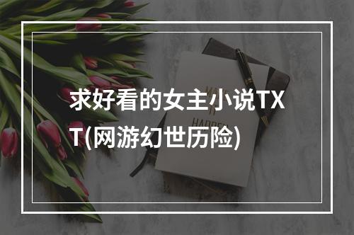 求好看的女主小说TXT(网游幻世历险)