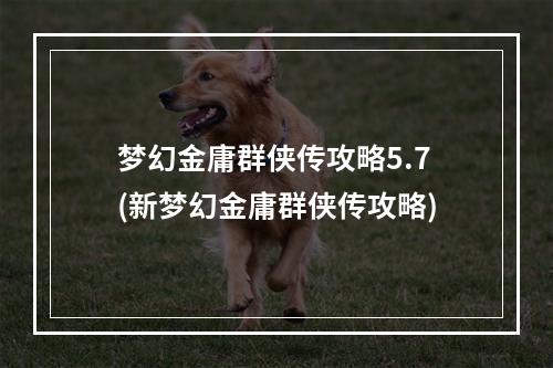 梦幻金庸群侠传攻略5.7(新梦幻金庸群侠传攻略)