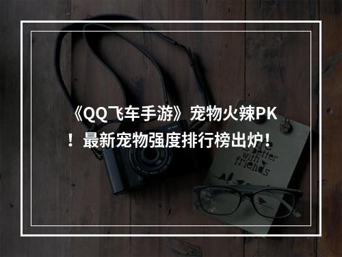 《QQ飞车手游》宠物火辣PK！最新宠物强度排行榜出炉！