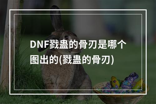 DNF戮蛊的骨刃是哪个图出的(戮蛊的骨刃)